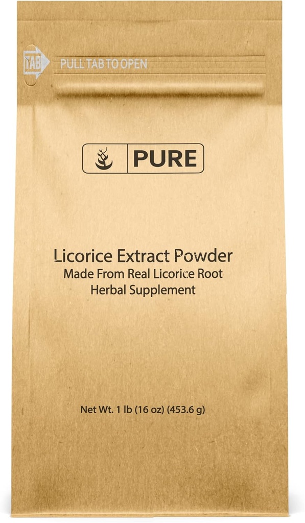 Ingredientes originales puros Extracto de Licorice (1lb) No GMO, Libre de gluten, Polvo Mulethi