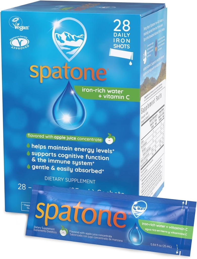 Iron líquido y vitamina C Suplemento (28-Pack of 0.85 fl.oz) (Net. 23.8 fl oz.)