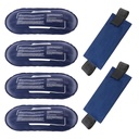 Paquetes de hielo para lesiones reutilizables, 4 paquetes de gel caliente y frío y 2 ranuras ajustables de gel flexible para hombros traseros armaduras y recuperación de lesiones de las piernas, juntas de alivio y dolor muscular