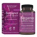 Belleza de reserva Bérgamot Cholesterol Apoyo con Resveratrol - Suplemento antioxidante para el soporte cardiovascular y la salud cardíaca - Vegan " No GMO - 30 cápsulas (30 servidos)
