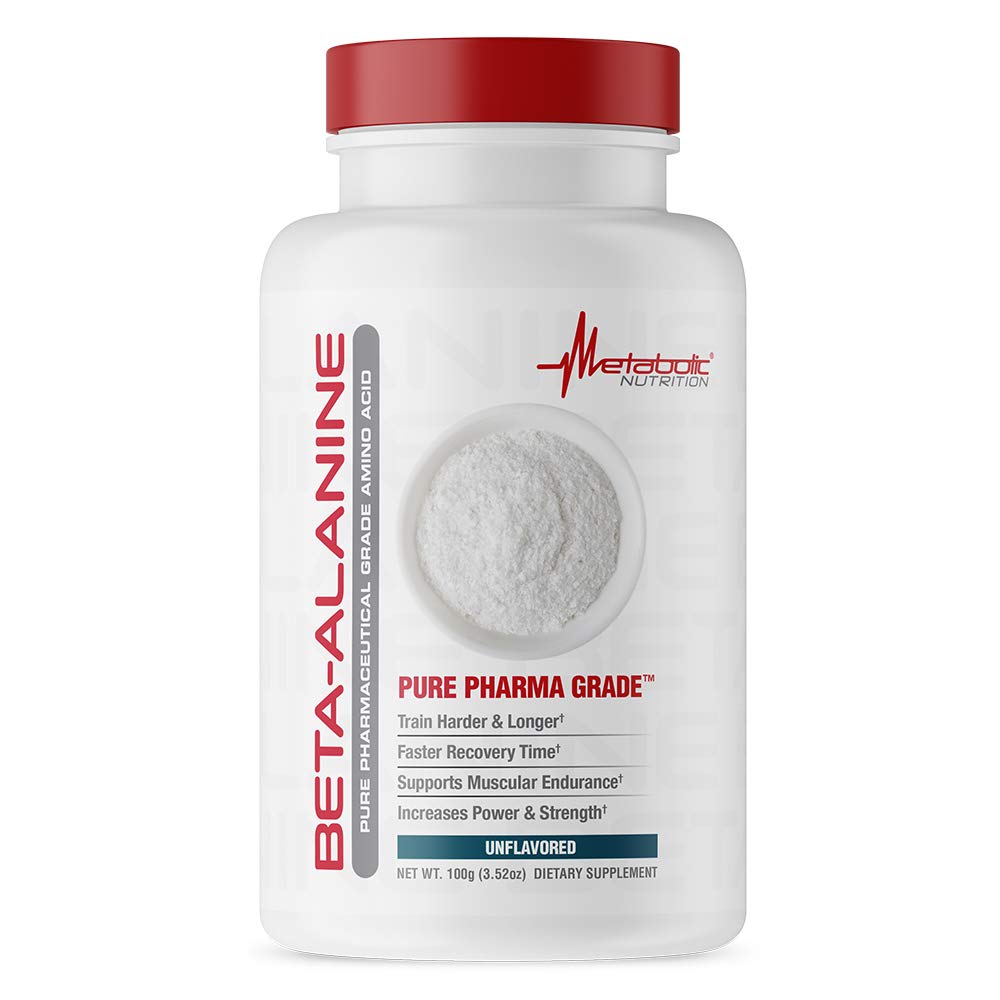 Nutrición metabólica Beta Alanine, 100 gramos, Polvo