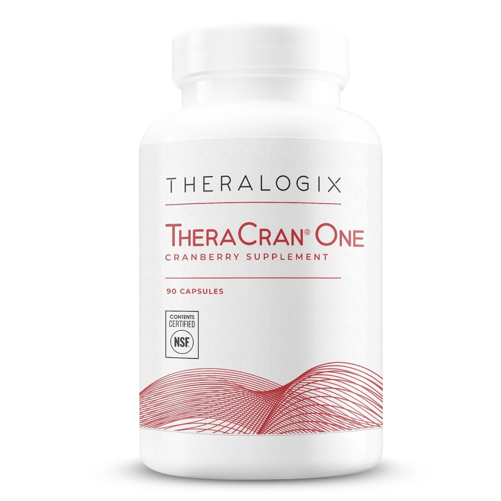 Theralogix TheraCran One Cranberry Capsules - 90-Day Supply - Suplemento para Hombres y Mujeres - para apoyar la salud del tracto urinario* - 36mg Soluble PACs por cápsula - NSF certificado, 90 Conde (Pack of 1)