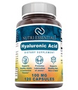 Suplemento dietético ácido hialurónico - 100 mg 120 cápsulas (no GMO) - Los mejores suplementos para la salud conjunta, la atención de la piel " Más*