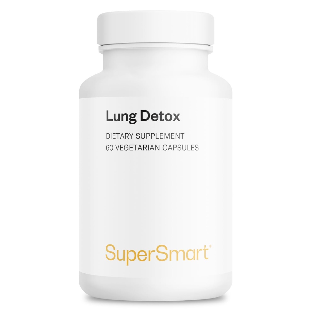 Supersmart - Lung Detox (Fórmula avanzada) - con Quercetin, Bromelain, Curcuminoids, EGCG ← Non-GMO &amp; Gluten Free - 60 cápsulas vegetarianas