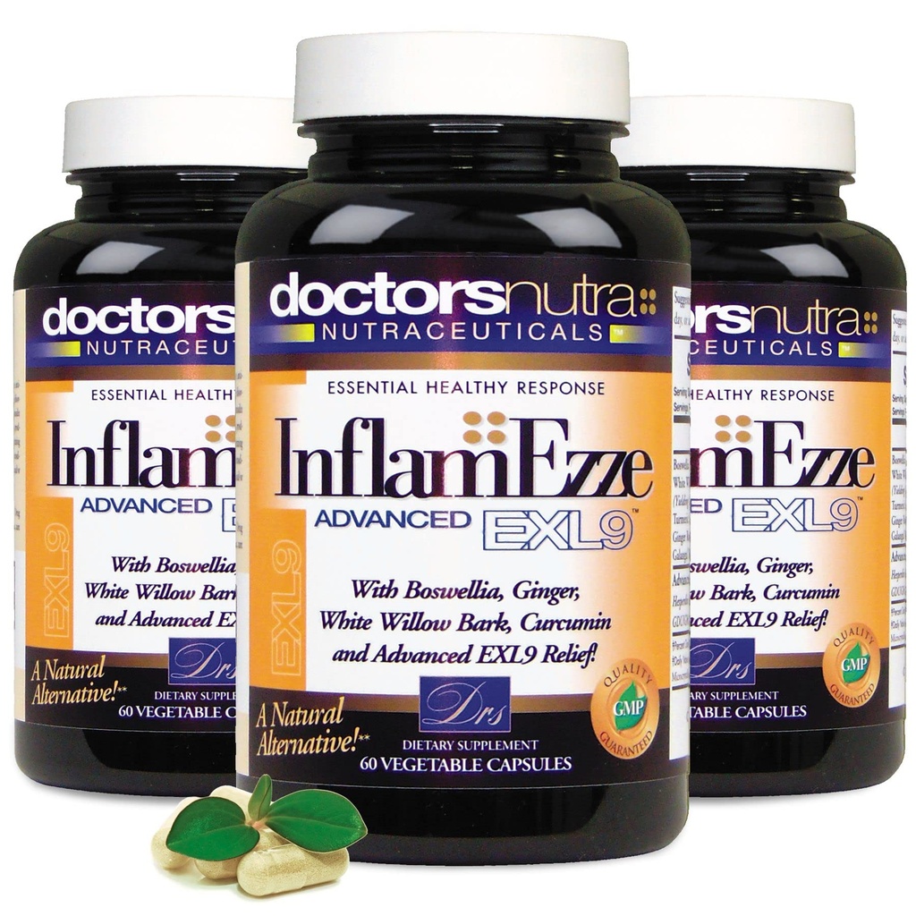 (Pack of 3 InflamEzze - Total 180 Conde Capsules