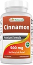 Mejores Naturales Cinnamon 500 mg 250 cápsulas (250 Conde (Pack de 1))
