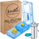 JohnBee Pill Cutter tóxico Best Pill Cutter for Small or Large Pills Silencio Diseñado en los EE.UU.