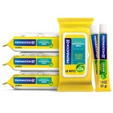 Preparación H Hemorrhoid Wipes con Witch Hazel, 192 Ct Plus Preparación H Hemorrhoid Symptom Treatment Cream, 2 Tubes x 1.8 oz, Wipe Plus Treat for Better Relief, Hemorrhoid Care Bundle