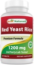 Mejores Naturales Red Yeast Rice 1200 Mg 60 Tablets (Citrinin Free)
