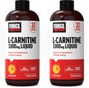 Factor de fuerza L Carnitina Suplemento, L-Carnitina líquida 3000 mg para ayudar a convertir grasa en energía, recuperación del músculo de apoyo y energía celular más alta, fuerza máxima, no GMO, sabor a naranja, 16 Oz.