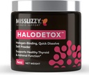 Miss Lizzy HaloDetox – Pure, Unrefined Pink Salt Powder with 80 Minerals to Halogen Detox Bromine, Clorine, " Fluoride, Replenish Electrolytes, " Support Healthy Thyroid " Adrenal Functions – 4oz