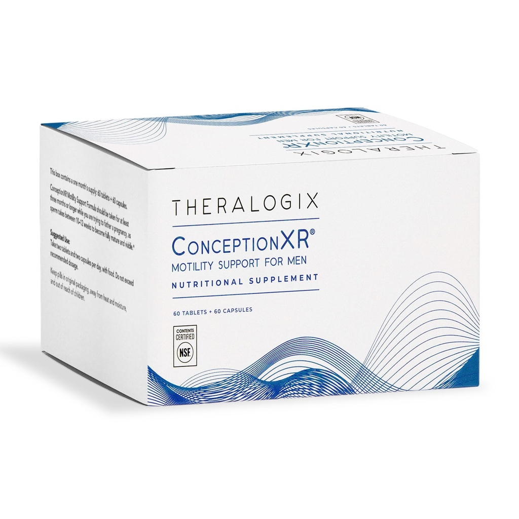 Theralogix ConceptionXR Motility Support Fórmula - Men's Preconception Vitaminas para Fertility Support - Suplementos de fertilidad masculina para Sperm Health* - NSF certificado - 60 Tabs + 60 Caps (30-Day Supply)