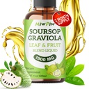 Soursop Liquid Drop 4 Fl oz para Cell Support &amp; Regeneración, Immune Boost, Relax, Liver and Sleep, Soursop Bitters Liquid, Herbal Goodness, Sugar/Gluten Free, Natural Flavor