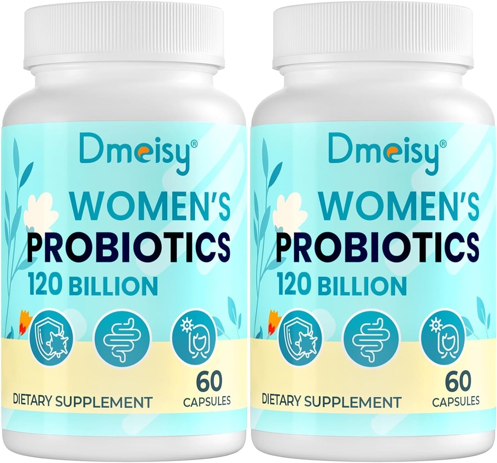 120 Billones CFU Probiótico - Apoyo a la menopausia Probióticos para Mujeres, Menopausa Natural Suplemento Probiótico para Calientes Mood Swings Saldo hormonal Gut & Immune Health- 120 Caps