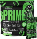 PRIME HYDRATION+ Pegatinas GLOWBERRY ANTE Hydration Powder Single Serve Sticks ¦ Electrolyte Powder On The Go ← Low Sugar ← Caffeine-Free ← Vegan ← 30 Sticks