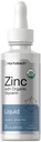 Horbäach Liquid Zinc Drops Silencioso 2 Oz Silencioso con Glycerin Orgánica  Vegetarian, Non-GMO, Gluten Free Supplement