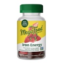 Megafood Iron Energy Gummies, Suplemento de Hierro para Mujeres, Hombres, Adolescentes &amp; Niños con Vitamina B12 &amp; B6, Vitaminas, de The Makers of Blood Builder Suplemento, Strawberry Flavor, 60 Con