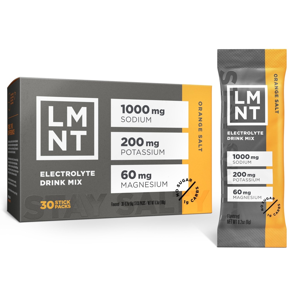 LMNT Zero Sugar Electrolytes - Naranja Salt ← Bebida Mix ← 30-Count