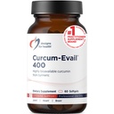 Diseños para Curcum-Evail 400 - Bioavailable Turmeric Curcumin Suplementos - Evail Emulsification Technology - Curcumin C3 Complex with Turmeric Oil + Vitamin E, Non-GMO (60 Softgels)