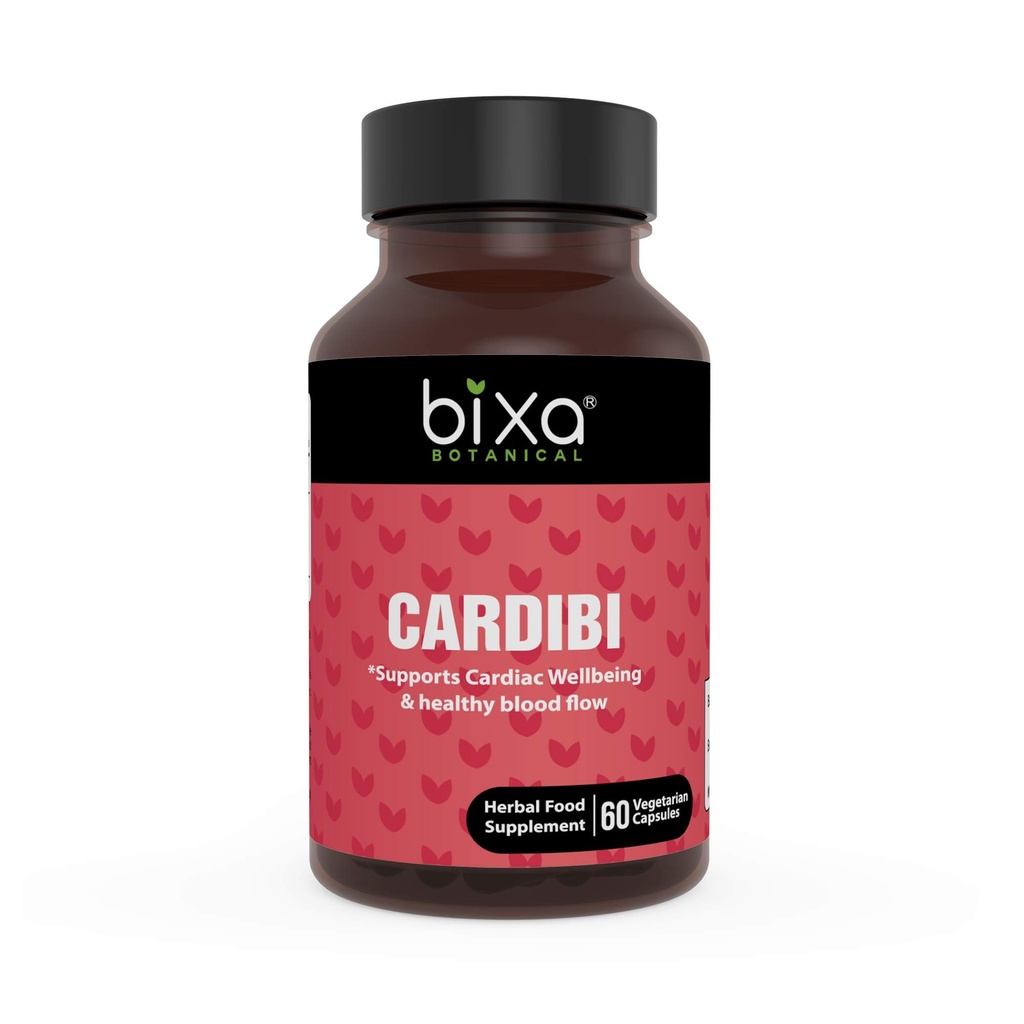 Suplemento ayurvédico natural de hierbas CARDIBI Capsules puro Authentic Premium Quality 60 Veg Capsules (450mg) (con Arjuna,Guggul, Punarnava, Trikatu Powder y extracto de ajo)