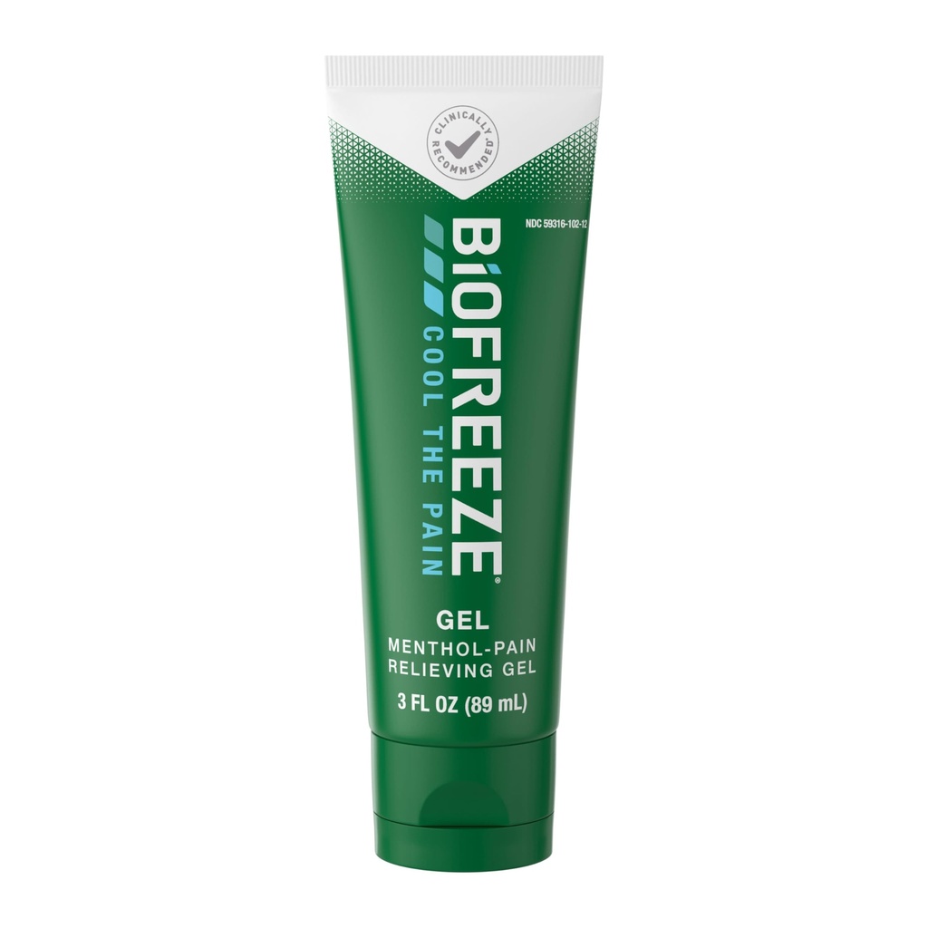 Biofreeze Alivio de Dolor Gel, Revivir de Dolor de Artritis, Alivio de Dolor de Dolor de rodillas, Alivio del músculo del dolor del cuello, Farmacéutico Recomendado, FSA Eligible, 3 FL OZ Biofreeze