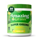 Increíble Grass Greens Blend Energy: Smoothie Mix, Super Greens Powder " Plant Based Caffeine with Matcha Green Tea " Beet Root Powder, Lemon Lime, 30 Servings (Packaging May Vary)