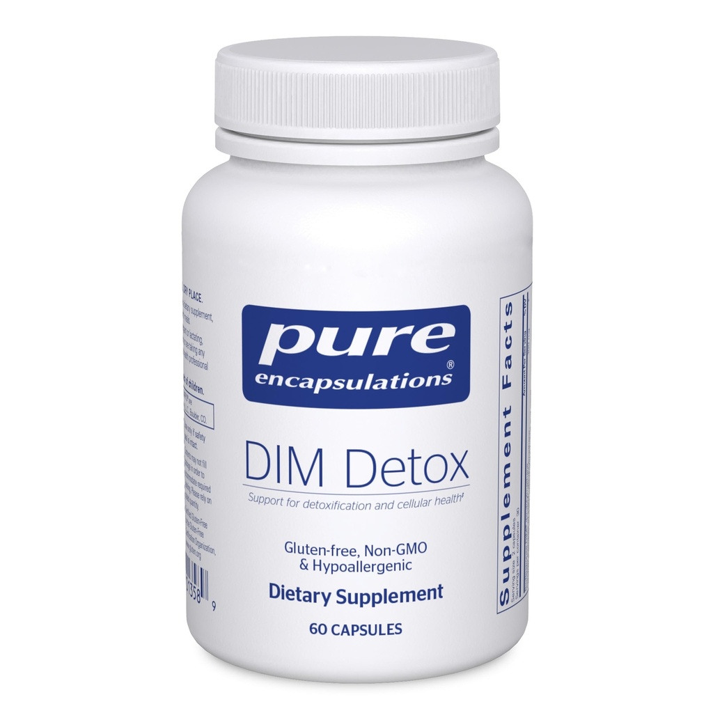 Pure Encapsulations DIM Detox ← Supplement Support for Detoxification and Cellular Health* ← 60 Capsules
