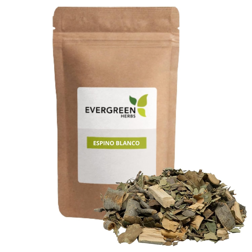 Herbs Evergreen Espino Blanco Herb (White Hawthorn) 8 oz. White Hawthorn, May Flower, May Tree - Resealable Stand Up Pouch para garantizar la frescura!