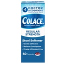 Colace Softener de estrangulamiento regular 100 mg Capsules 60 Conde Docusate Sodium Stool Softener para Alivio Dependible suave