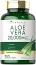 Carlyle Aloe Vera Softgel Capsules 20,000mg Silencio 300 Conde ← Aloe Vera Gel Suplemento Silencioso No GMO, Gluten Free