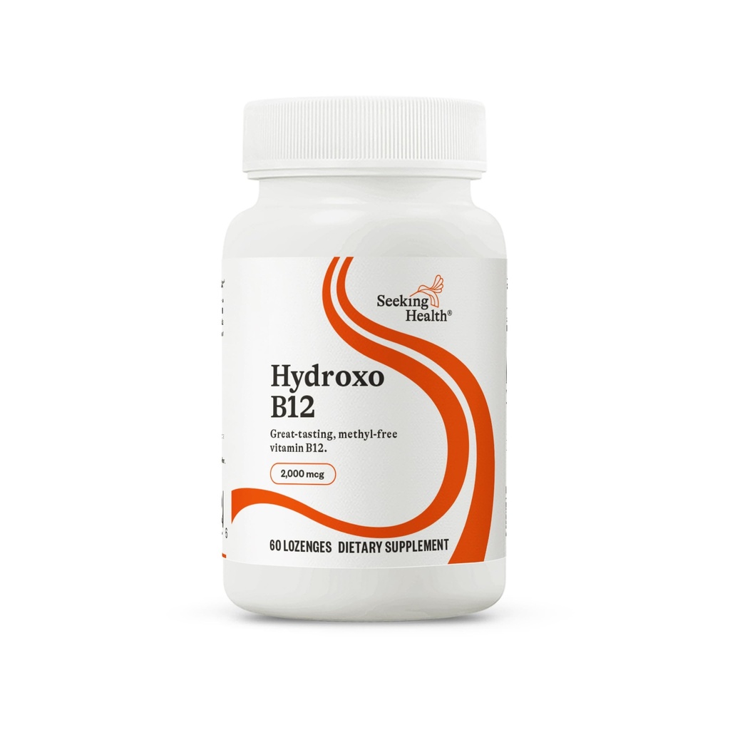 Buscando Salud Hydroxo B12 - Suplemento de Vitamina B para Apoyo Energético - Suplemento con Folate para Apoyar Niveles de Metilación " Homocysteine - 2000 mcg, 60 Lozenges