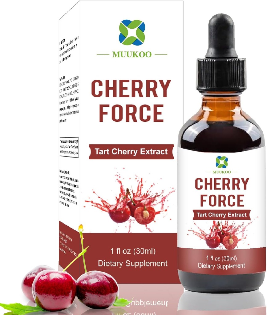 Cherry Force Suplemento Tart Cherry Extract Rich in Phytonutrients Nature Tart Cherry Fully Absorbed Tart Cherry Juice Concentrate