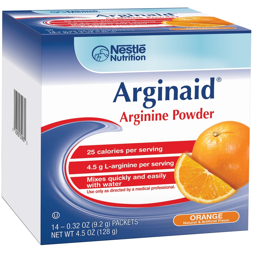 Nutrición Novartis Arginaid - Naranja (recuadro de 14 paquetes 9.2g)