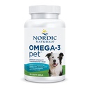 Naturales nórdicos Omega-3 Pet, Desarrollado - 90 Gels blandos - 320 mg Omega-3 Por Gel suave - Aceite de pescado para perros con EPA &amp; DHA - promueve el corazón, la piel, la carne, &amp; salud inmune