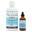 Ultra Silver® Colloidal Silver ← 1000 PPM, 32 Oz (946mL) vivieron Suplemento Mineral Silencio Verdadero Plata Colloidal - 4 oz Botella de gotero (Empleado) Incluido para dispensar!