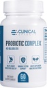 Complejo Probiótico de Efectos Clínicas - Probióticos de Salud Gut para Mujeres y Hombres - 6 Estrechos Probióticos Orgánicos Clave para Apoyar la Digestión y Salud Global - 60 cápsulas Probióticas Veggie - Hecho en EE.UU.