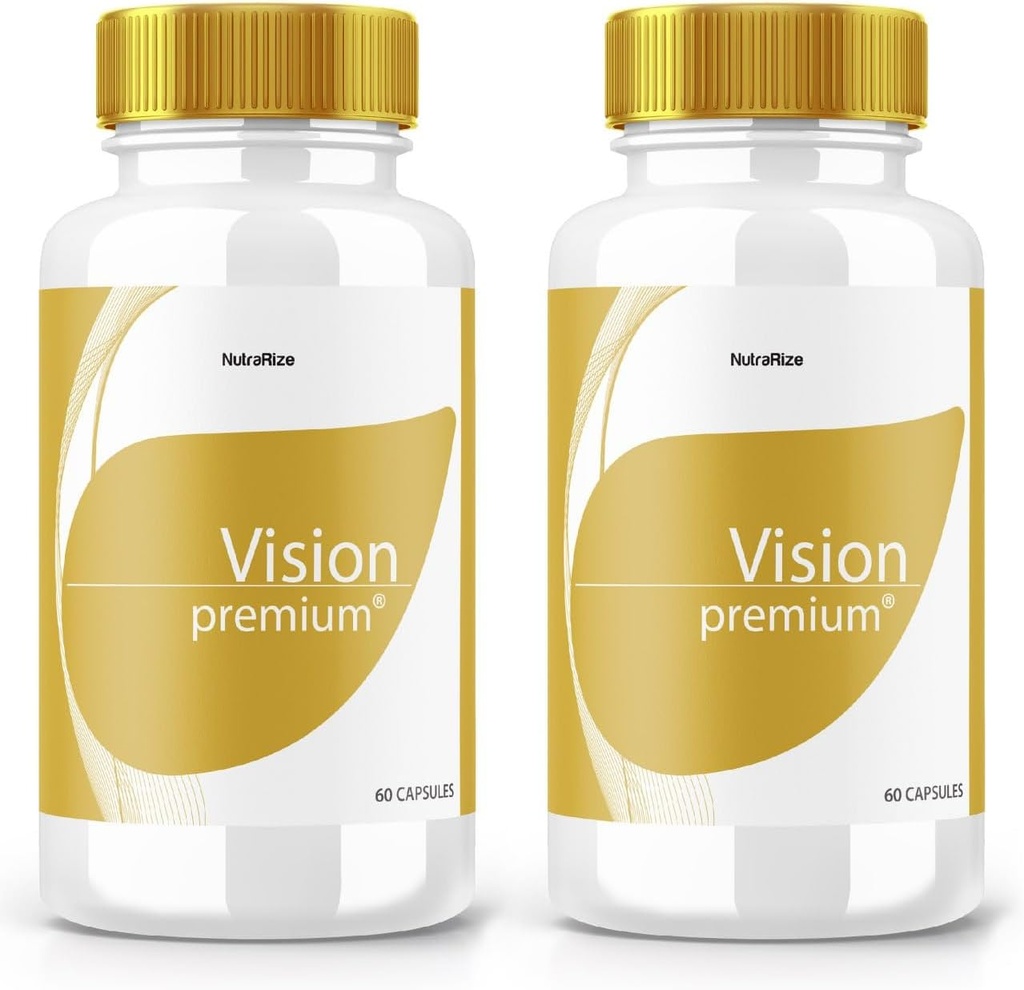 (2 Pack) Vision Premium, Premium Eye Support Suplemento, Vision Premium para mejorar la concentración y el enfoque, Vision Premium All-Natural Pills for Healthy Eyes, VisionPremium Reviews (120 cápsulas)