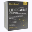 CARELAND 4% Lidocaine Gel Patch, 35 Conde Maximum Strength Pain Patches for Muscle Relief in Neck Knee Back and Hoers Unscented Numbing Patch for Soothing Nerves, Joints