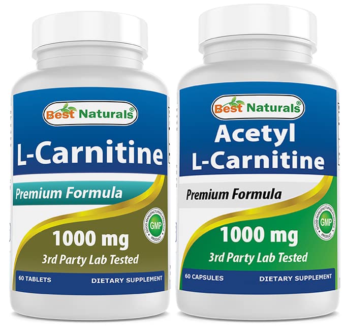 Mejores Naturales L-Carnitina 1000mg &amp; Acetyl L-Carnitine 1000mg