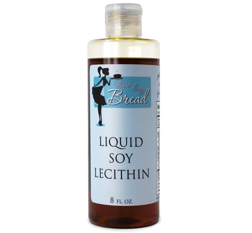 Fast Easy Bread Soy Lecithin Líquido (8 oz) Silencio fácil de usar Disponible en Botella fácil de usar para Mess.