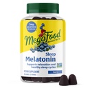 MegaFood Melatonin Gummies - Melatonin 3mg por Serving to Help Relax & Fall Asleep – Sleep Gummies for Adults - Berry Flavor, Non-GMO, Certified Vegan - 54 Conde (27 Servimientos)