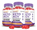 (3 Pack) Turbo Ripped Keto ACV Gummies Extreme 2000MG Turbo Ripped Keto Gummies Apple Sider Vinegar Formulado con granate Beet Juice Powder B12 Vegan Non GMO 180 Gummys