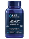 Extensión de vida CinSulin® con InSea2® y Crominex® 3+, shilajit, amla Fruit, Cinnamon, Brown Seaweed, Supports Healthy Metabolism and Satiety, Gluten-Free, Non-GMO, Vegetarian, 90 cápsulas