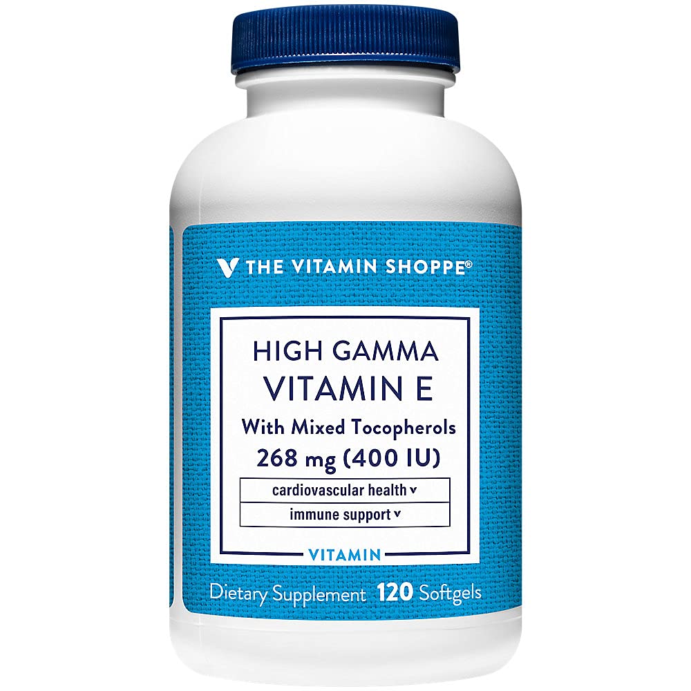 Alta Gamma Vitamina E - Soporta Immune & Salud Cardiovascular - 400 UI (120 Softgels)