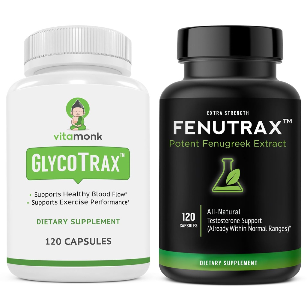 VitaMonk Fenugreek Seed Extract " GPLC - apoya la circulación y los niveles de testosterona saludables