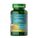 Pride de Puritan Curcumin Turmeric 1000mg, Standarized a 95% Cucuminoides, Suplemento dietético herbal para la salud antioxidante, 60 cápsulas de liberación de Radpid