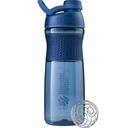 BlenderBottle SportMixer Shaker Bottle Perfect for Protein Shakes and Pre Workout, 28-Once, Navy