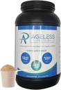 Chocolate Whey Protein Péptidos de Polvo y Collagen para adultos maduros. Apoya la construcción muscular y la salud articular con proteína 24g, creatina, HMB y vitaminas (30 Servimientos, Chocolate)