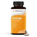 LifeSeasons Energy - Vitality Support - Energy Booster for Physical and Cognitive Strength - No Jitters - Incrementa la resistencia - Contiene té verde y L-Theanine - 60 Cuenta (Pack of 1)