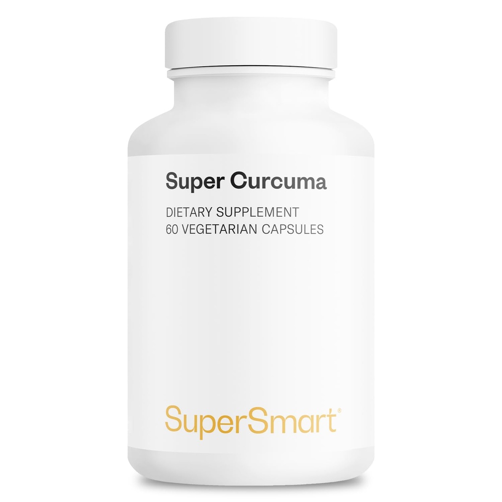 Supersmart - Super Curcuma 1000mg por día (Alta Absorción) - Patented Meriva Curcuma - Curcumin Phytosome peru 60 Vegetarian Capsules - Non-GMO